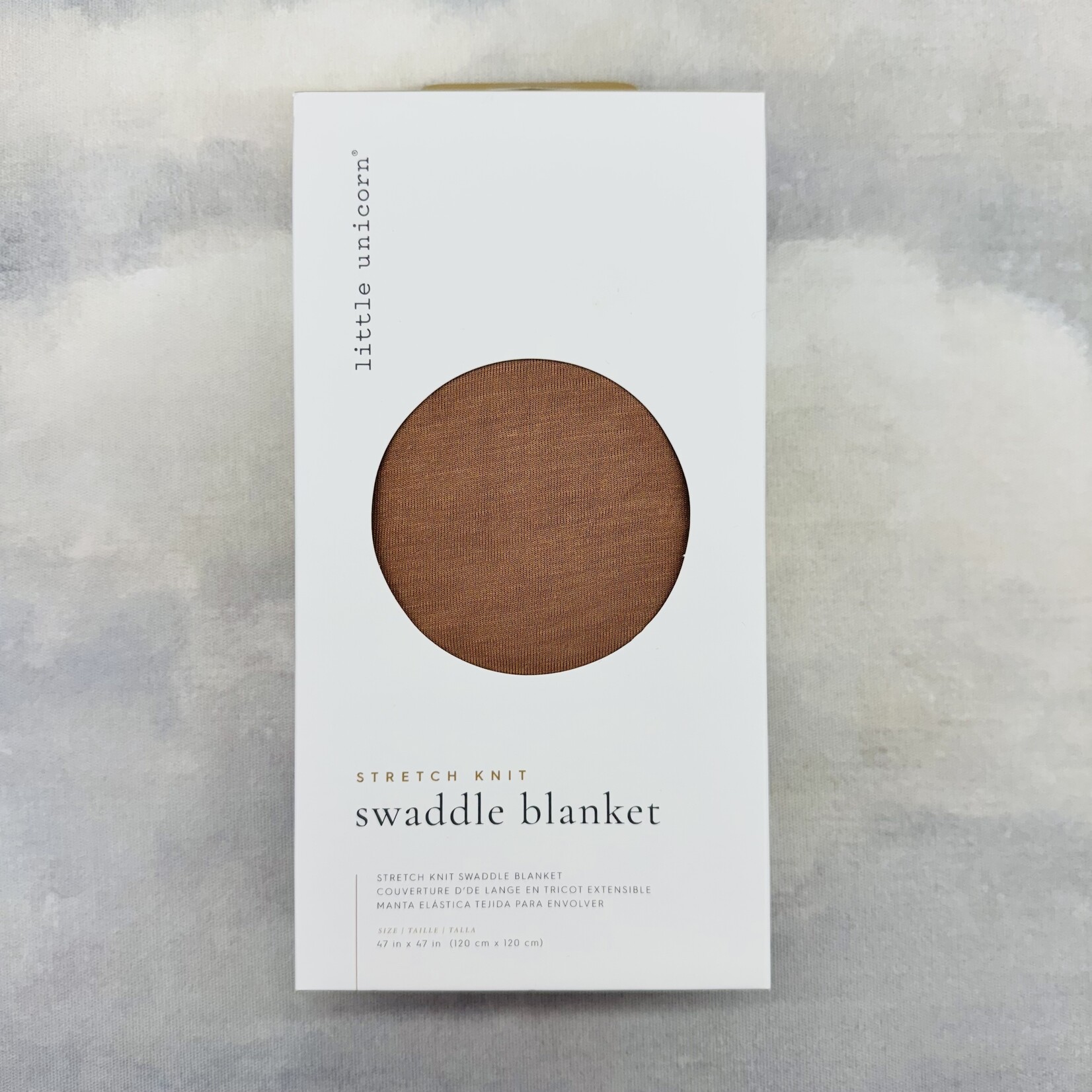 Little Unicorn Stretchy Knit Swaddle Blanket - Terracotta