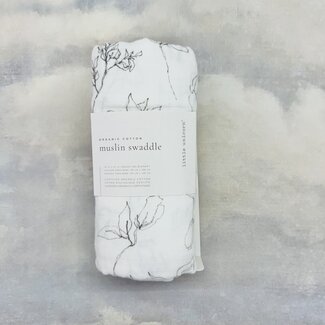 Little Unicorn Organic Cotton Muslin Swaddle Blanket - Pencil Floral