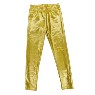Azarhia Shimmer Leggings in Gold (YXS | 5)