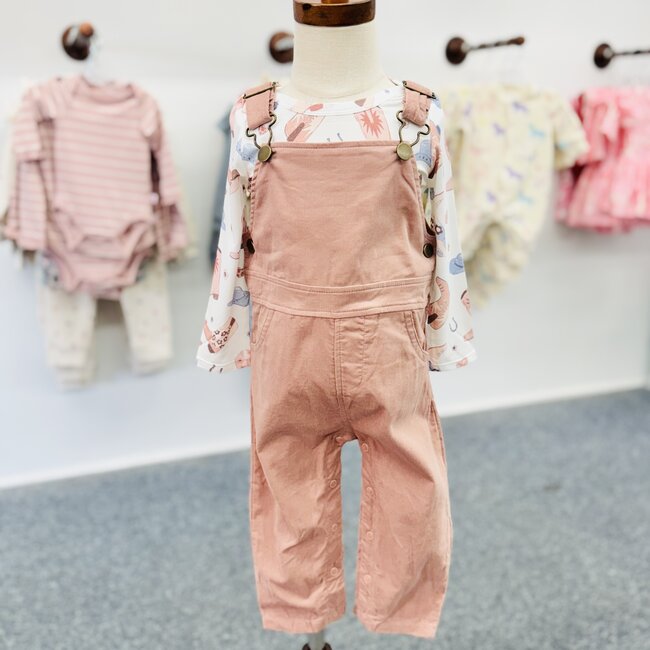Angel Dear Cord Misty Rose | Classic Overall (12-18M)