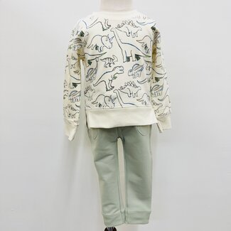 Angel Dear Raglan Sweatshirt and Jogger Set - Artsy Dinos