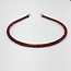 Azarhia Thin  Rhinestone Headband - Maroon