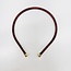 Azarhia Thin  Rhinestone Headband - Maroon