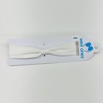 Wee Ones Add-A-Bow Cotton Jersey Hair Wrap White / Infant (6-24M)