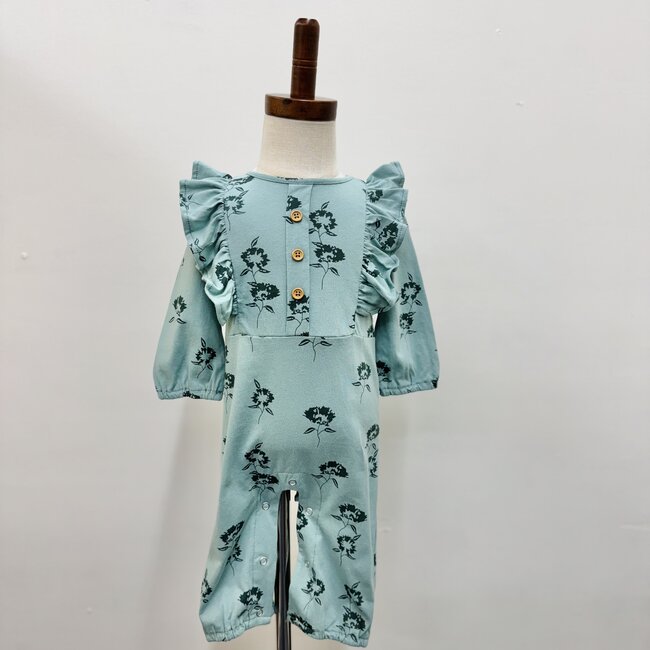 Vignette Alaya Romper- Teal Dandelion