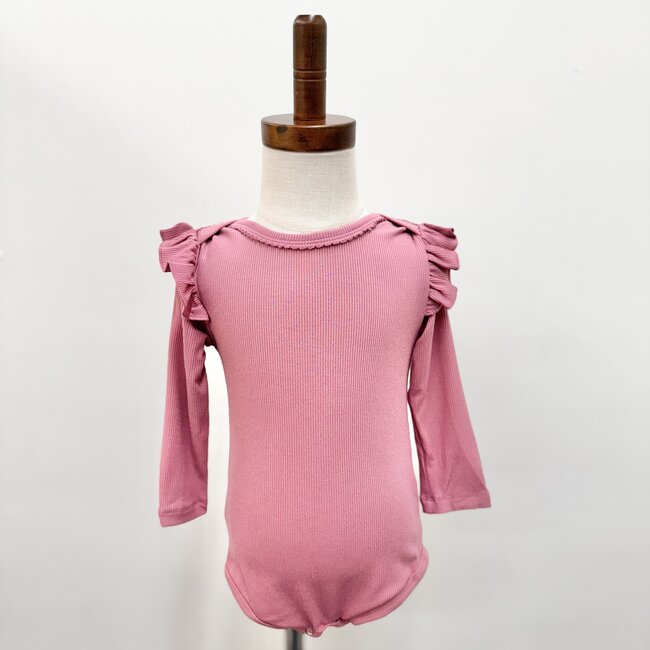 Vignette Francie Onesie - Pink Carnation