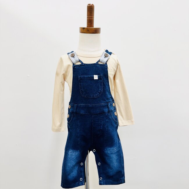 Me and Henry Gleason Jersey Overalls - Navy