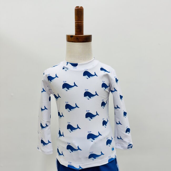 RuggedButts Long Sleeve Rash Guard - Whale Friends