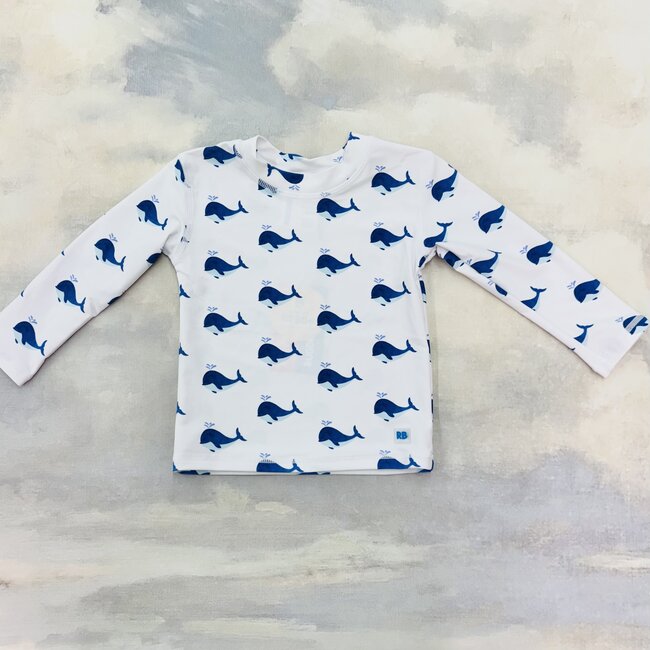 RuggedButts Long Sleeve Rash Guard - Whale Friends