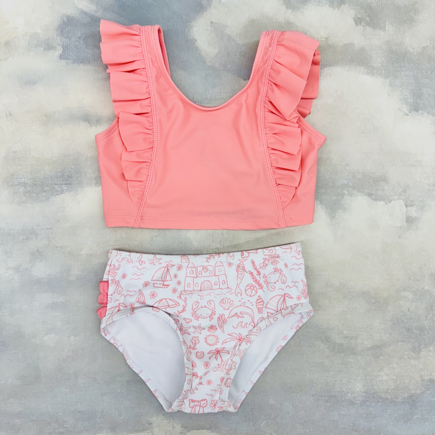 Ruffle Butts Waterfall Tankini - By the Seaside