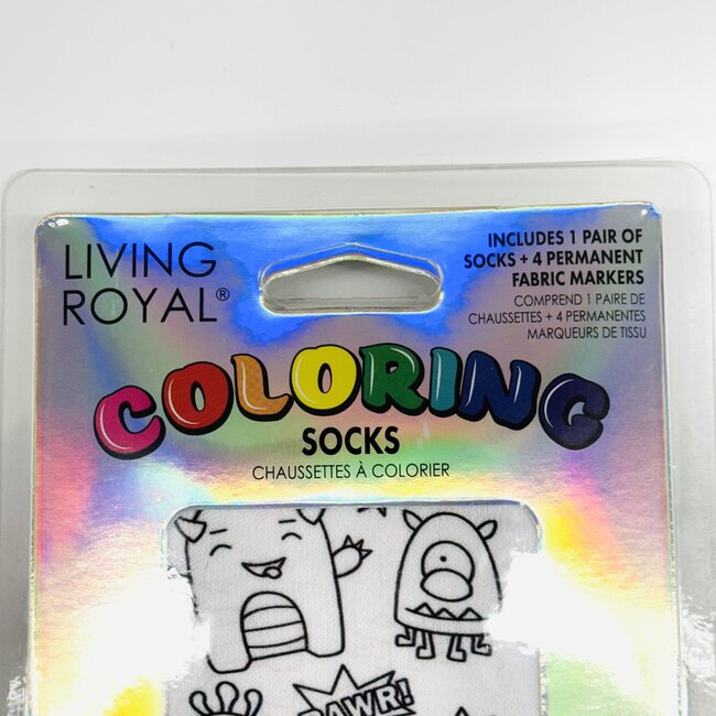 Ankle Socks - DIY Coloring Kit- Monster Mania