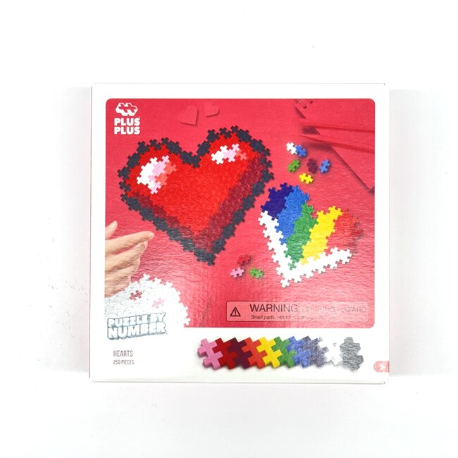 Plus-Plus USA Puzzle By Numbers - Hearts