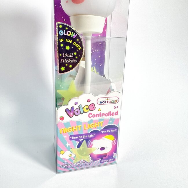 Hot Focus Voice Controlled Night Light, Sugar Crush
