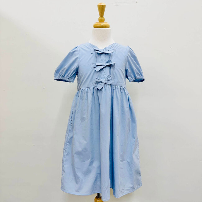 Hayden Girls Girls Ribbon Detailed Puff Sleeve Dress