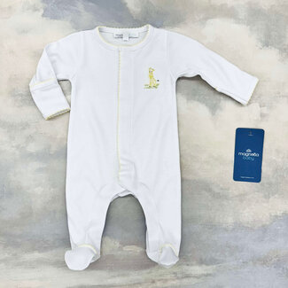 Magnolia Baby Vintage Giraffe Yellow Footie