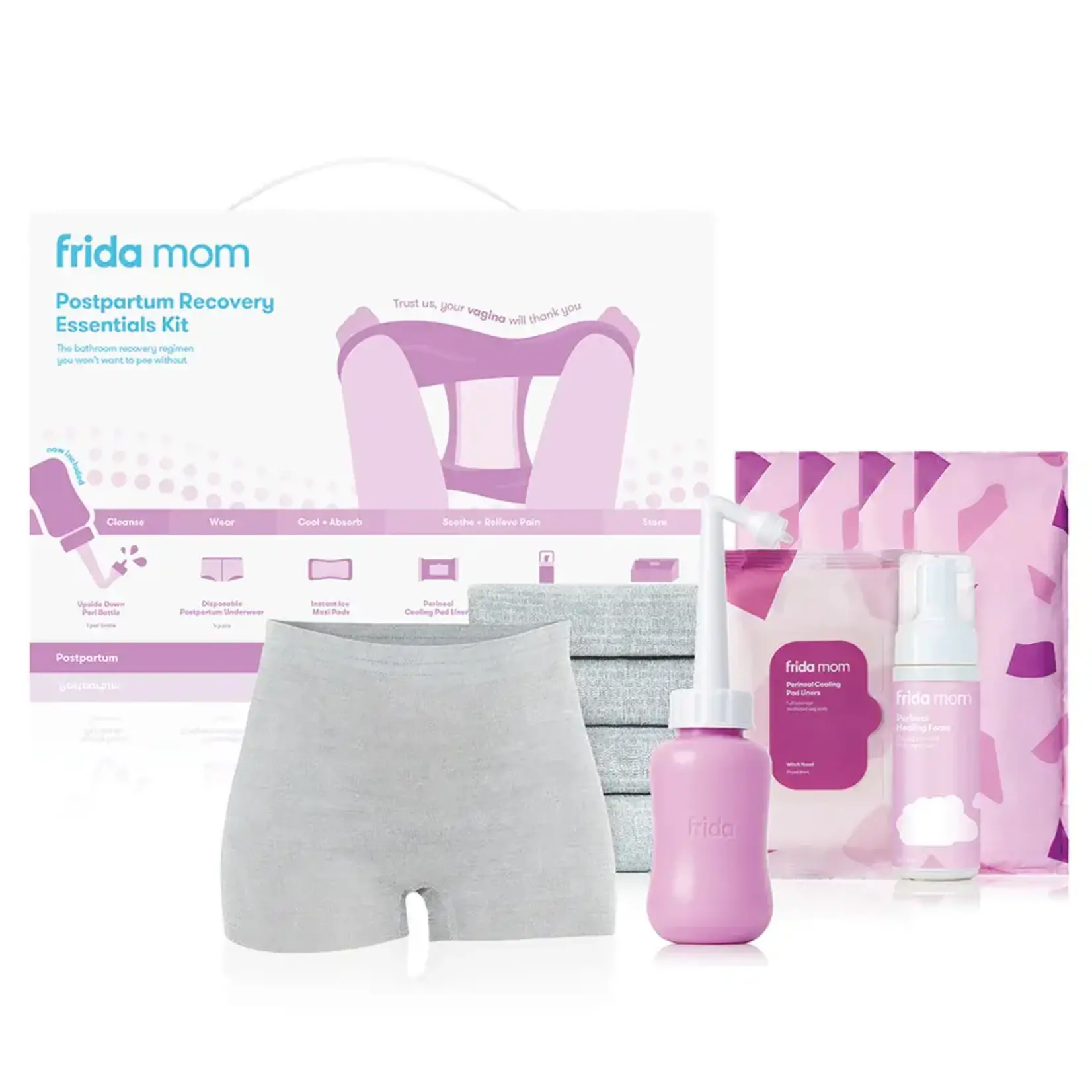 Frida Postpartum Recovery Essentials Kit Now with Peri Bottle