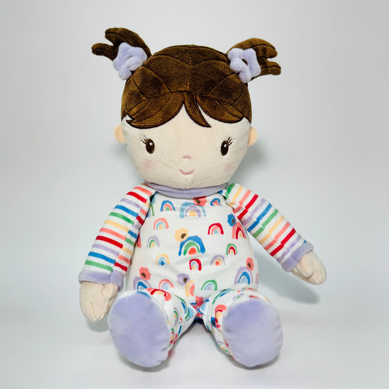 Douglas Isabelle Rainbow Stripe Doll