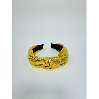 Azarhia Metallic Headband in Gold