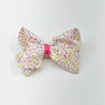 Wee Ones Medium Sequins Birthday Print Bow