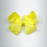 Wee Ones Medium Grosgrain Bow - LIGHT YELLOW