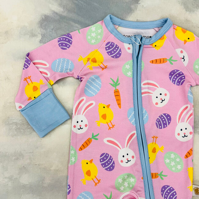 Toast & Jams Hoppy Dreams Zip Romper