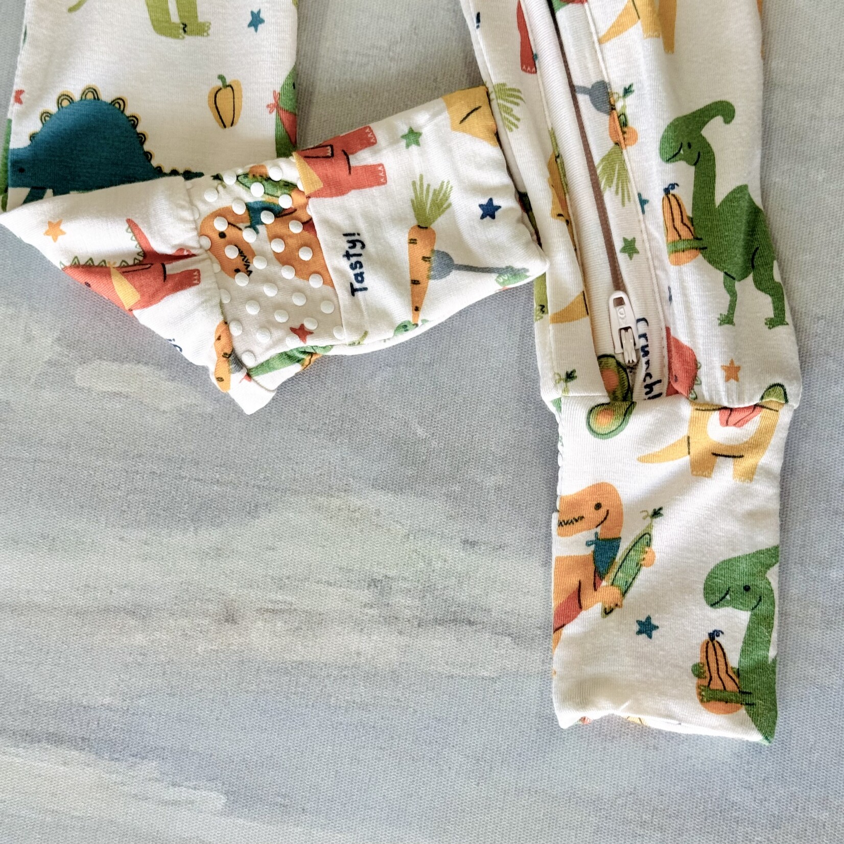 Angel Dear Veggie Dinos 2-Way Zipper Romper