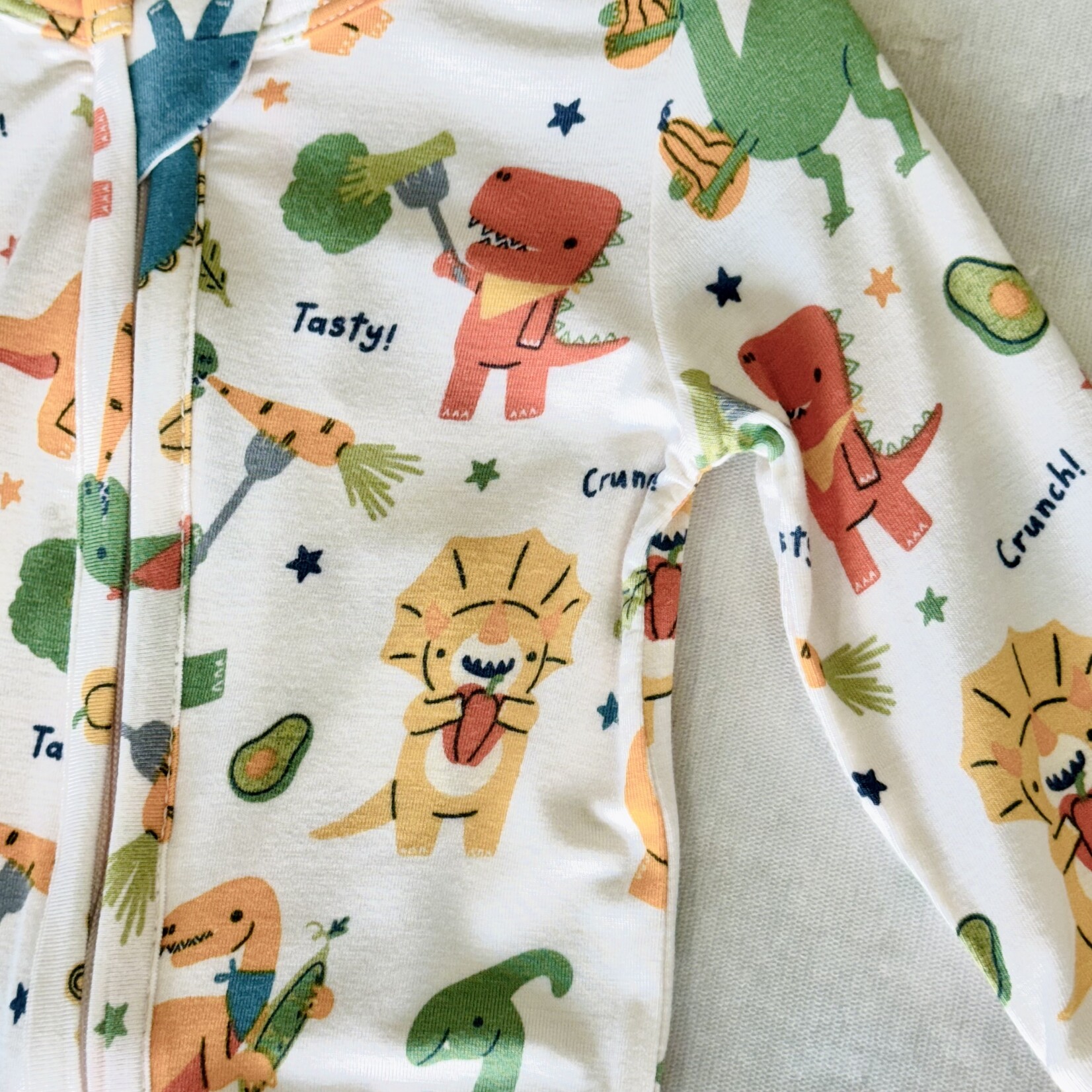 Angel Dear Veggie Dinos 2-Way Zipper Romper