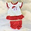 Three Sisters Baseball Girls Applique Bloomer Set