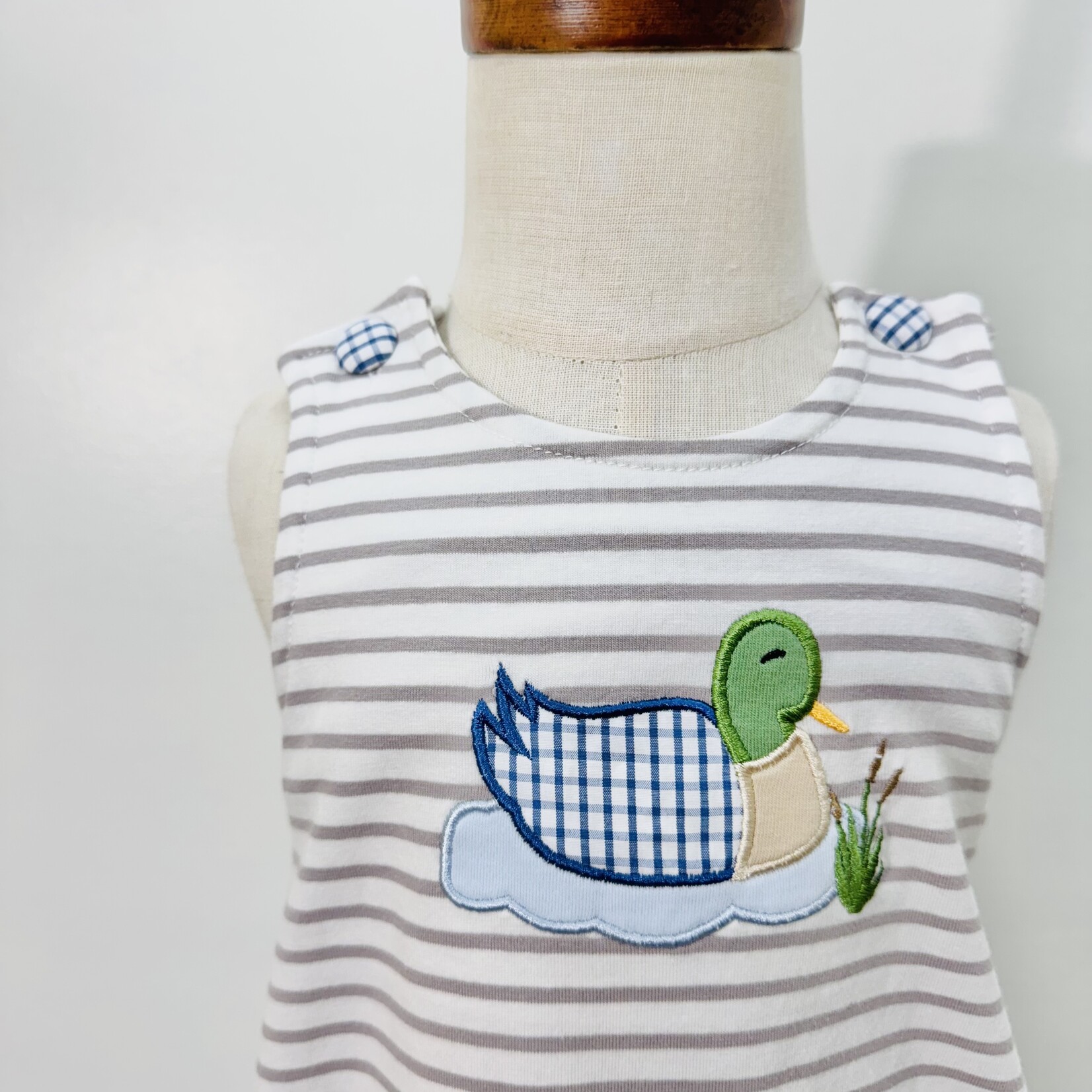 Three Sisters Duck Applique Boys Bubble