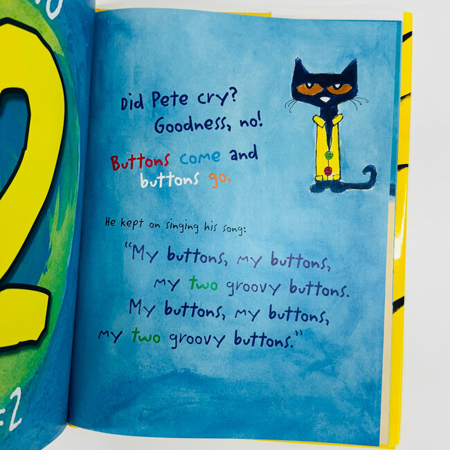 Pete the Cate & His 4 Groovy Buttons Book