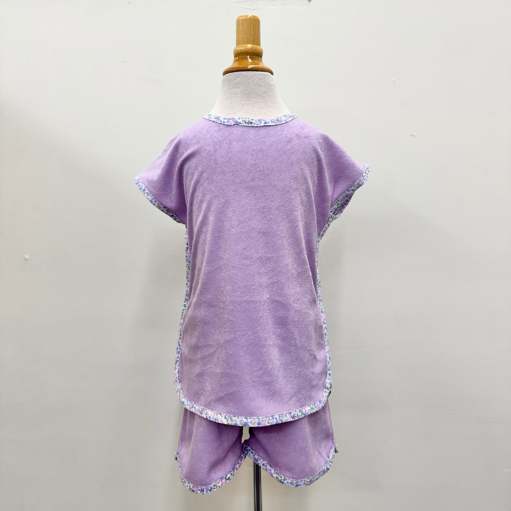 Banana Split Luna Terry Short Set - Purple