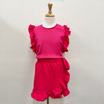 Cherry Ruffle Ribbon Crinkle Set