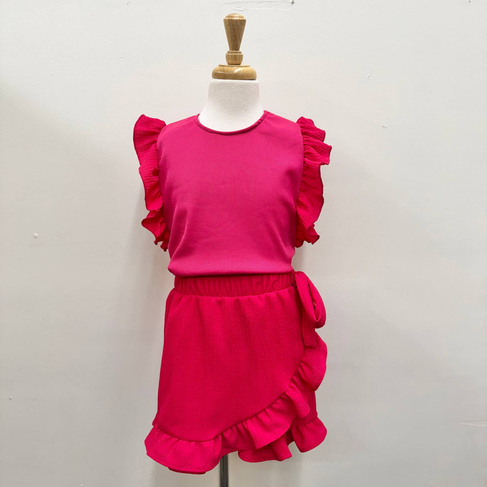 Cherry Ruffle Ribbon Crinkle Set