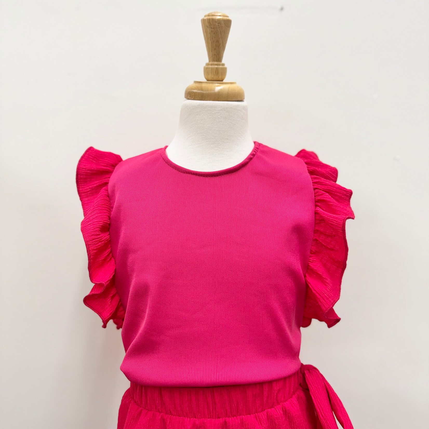 Cherry Ruffle Ribbon Crinkle Set