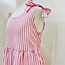 Molly Bracken Pink Striped Short Jumpsuit
