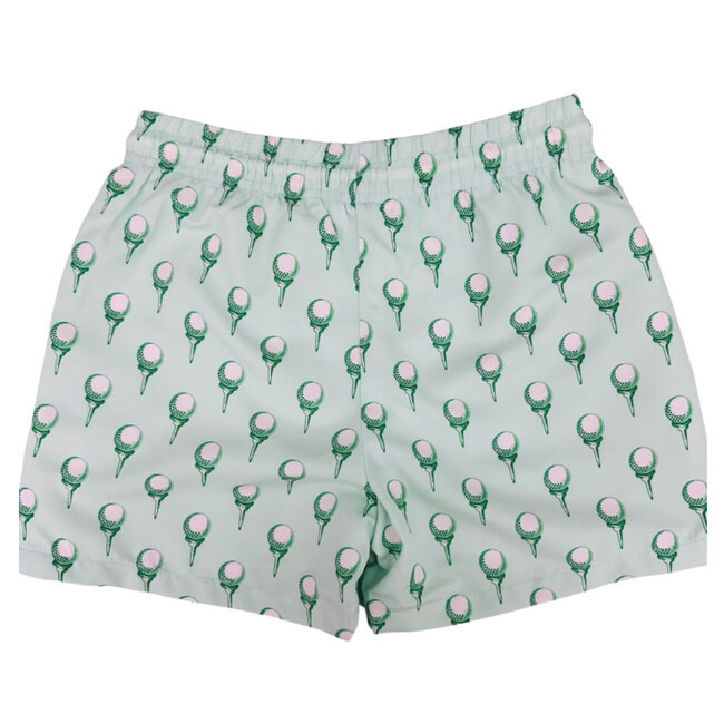 Saltwater Boys Saint Simons Swim Trunk Green Golf