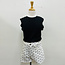 Molly Bracken Black Ruffle Tank Top (8Y)