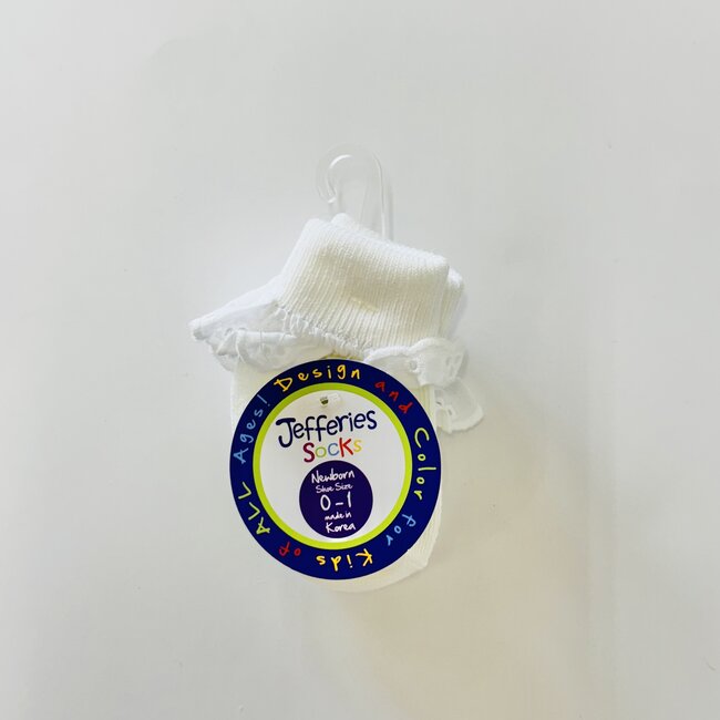 Jefferies Socks Eyelet Turn Cuff Socks