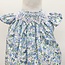 Sweet Dreams Maya Blue Floral Smocked Bubble (24M)