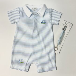 Kissy Kissy Golf Short Playsuit Light Blue
