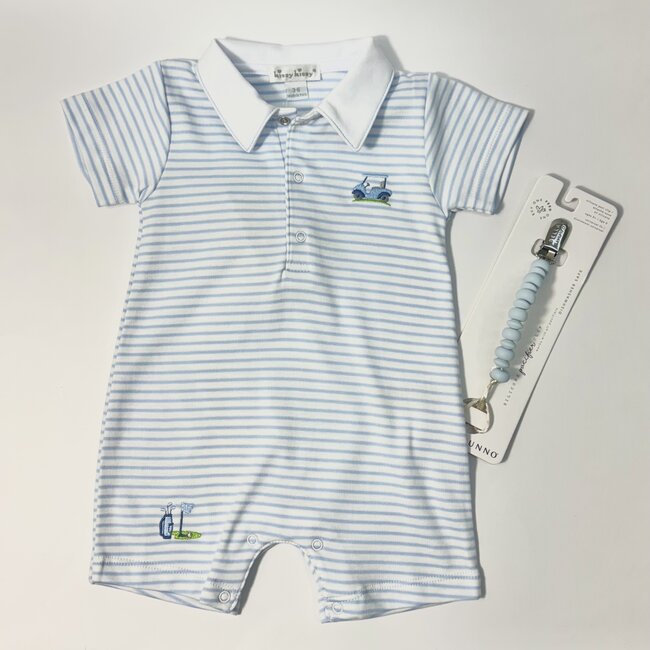 Kissy Kissy Golf Short Playsuit Light Blue