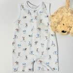 Kissy Kissy Playground Pups Sleeveless Playsuit