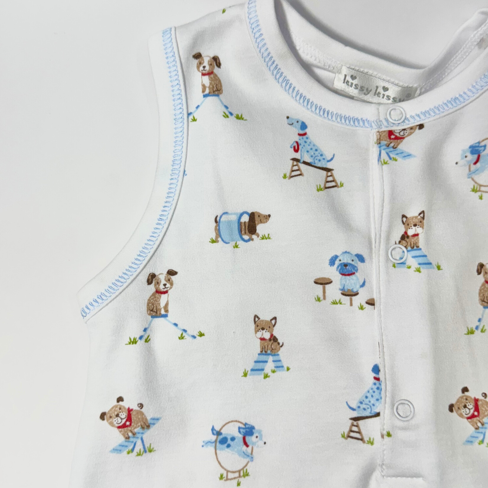 Kissy Kissy Playground Pups Sleeveless Playsuit