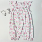 Kissy Kissy Pink Hydrangea Short Playsuit