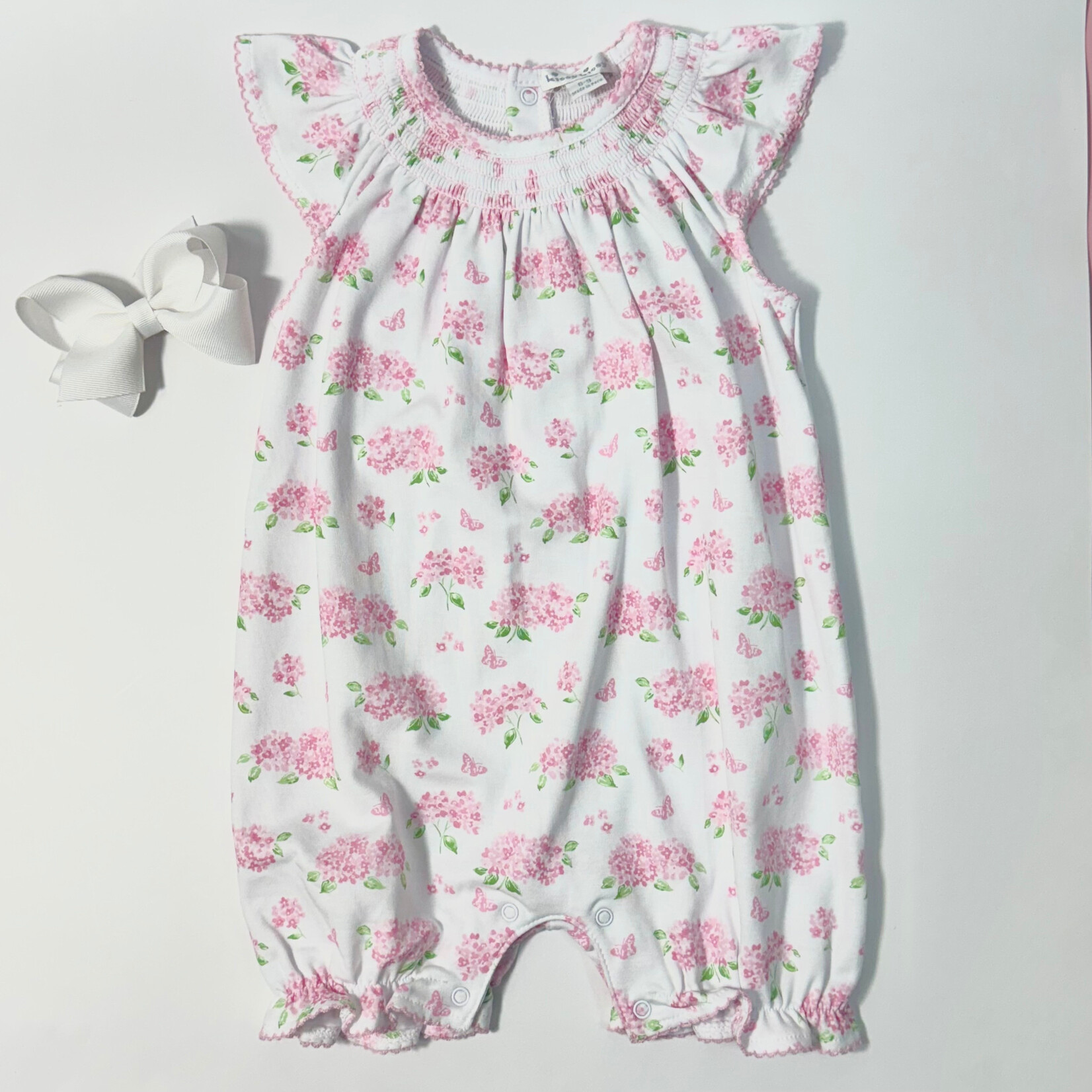 Kissy Kissy Pink Hydrangea Short Playsuit