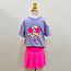 Azarhia Tennis Skort in Neon Pink