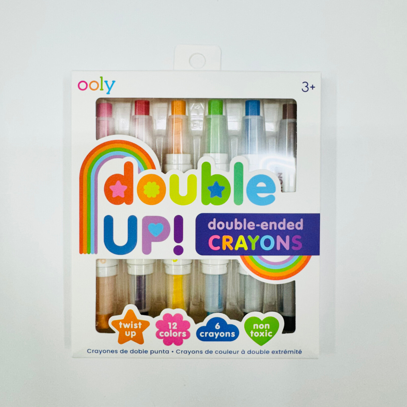 Ooly Double Up!: Double-ENded Crayons (Set of 6/ 12 Colors)