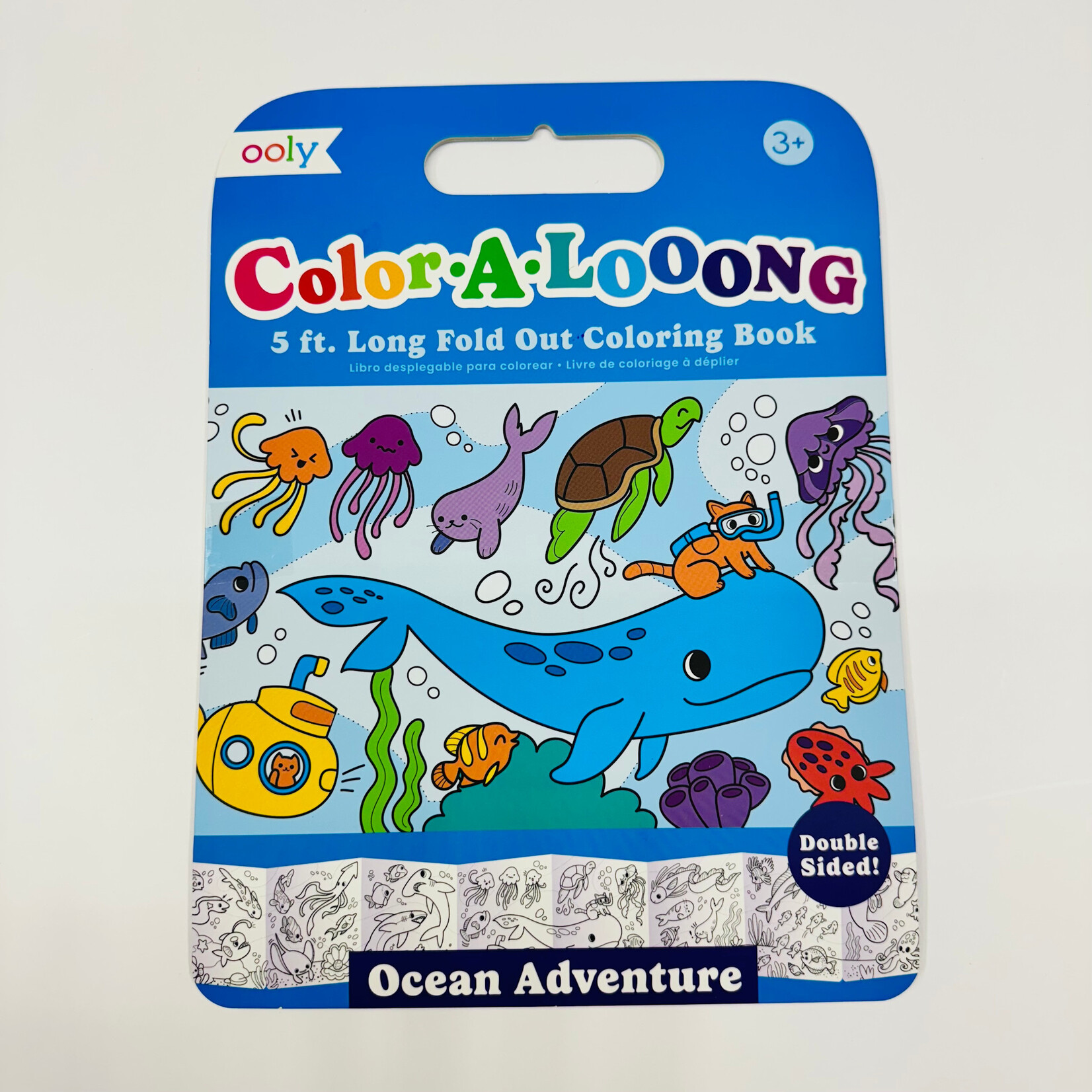 Ooly Color-A-Long: Fold Out Coloring Book- Ocean Adventure (5 ft long)