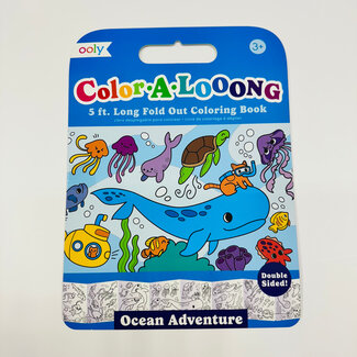 Ooly Color-A-Long: Fold Out Coloring Book- Ocean Adventure (5 ft long)