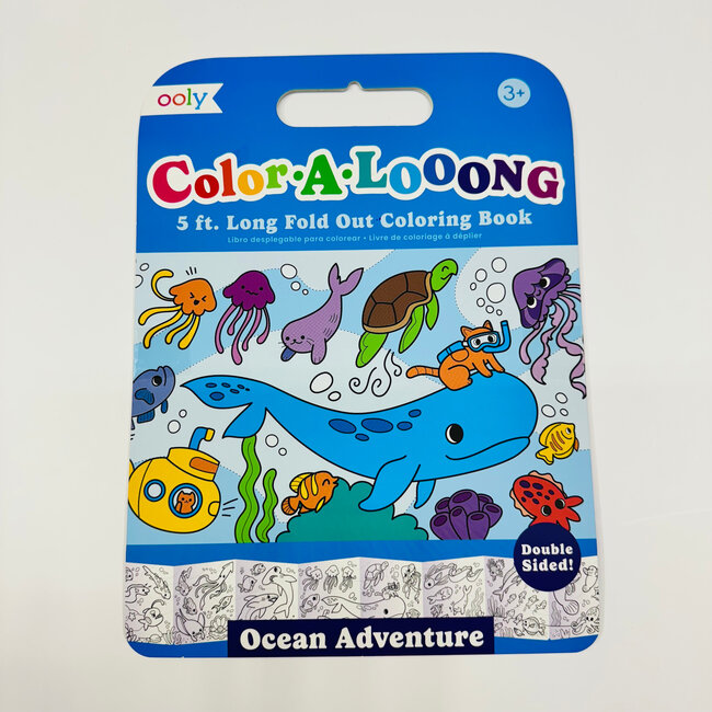 Ooly Color-A-Long: Fold Out Coloring Book- Ocean Adventure (5 ft long)